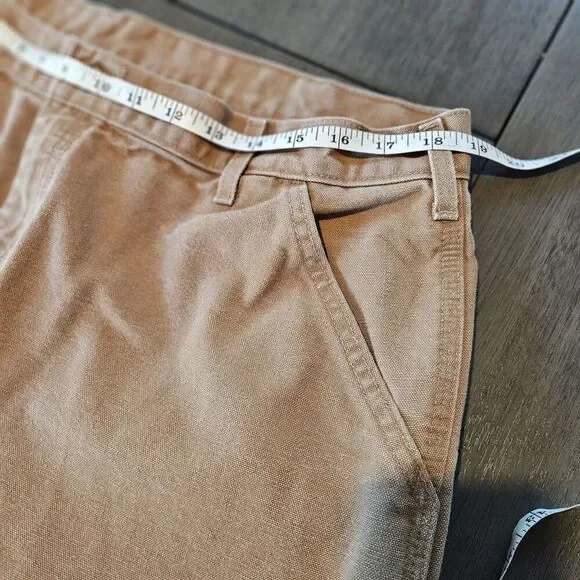 Carhartt Pants Mens 40x32 B11 BRN Brown Carpenter Duck Canvas Workwear Made USA - Picture 4 of 7